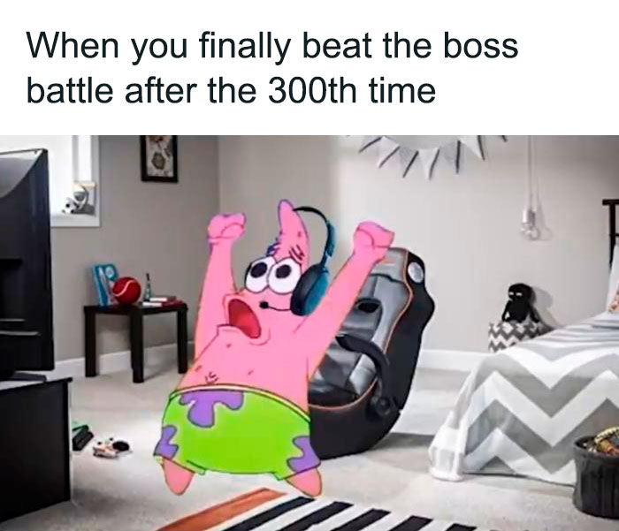 screaming spongebob in the headphone meme