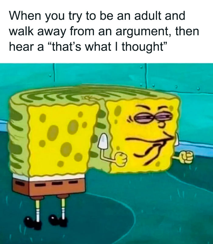 funny spongebob meme about trying to be an adult