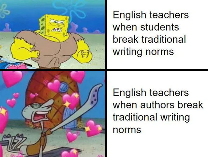 strong Spongebob and weak Squidward meme