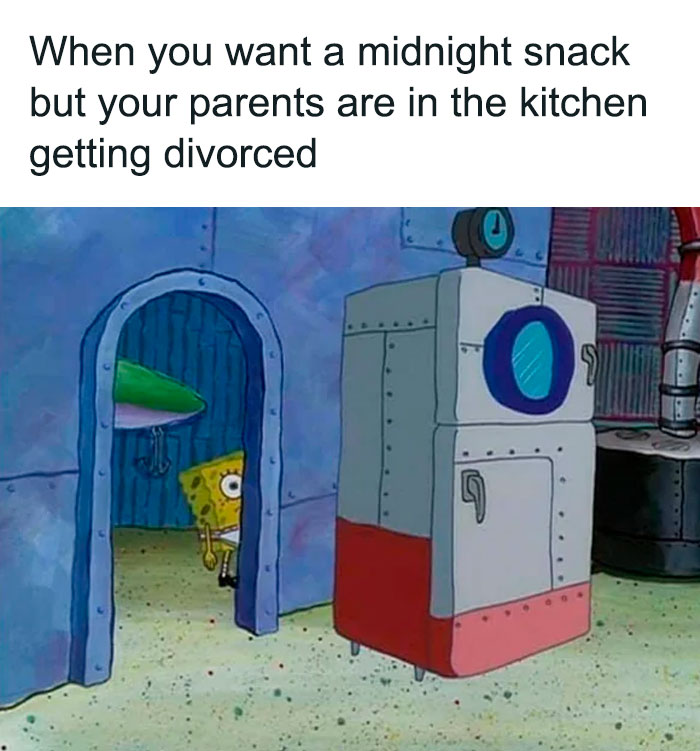 spongebob looking out of the door meme