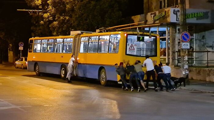 Only In Bulgaria You Transport The Bus