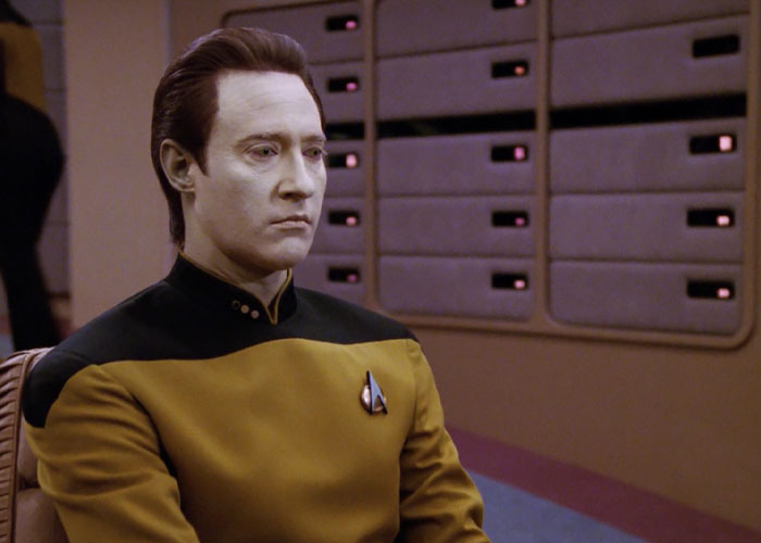 data looking concerned
