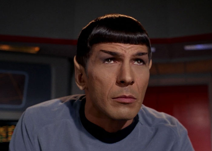 Close up of Spock
