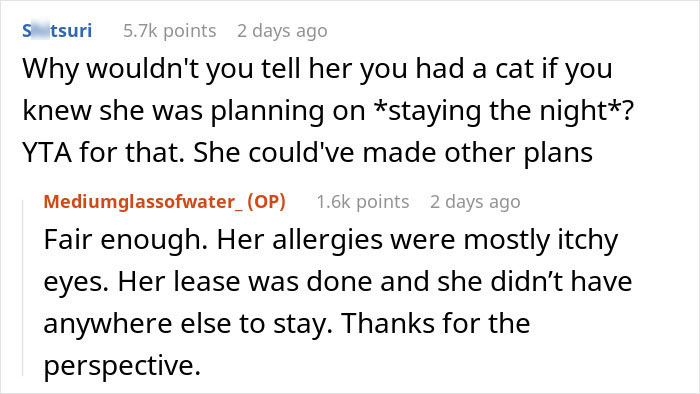 Person Gets Bashed By Cat-Allergic Ex-Roomie For Getting A Cat Before She Was Able To Gather The Rest Of Her Things