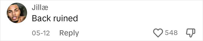 "Comment from user criticizing tattoo artist's viral back piece, receiving 548 likes. "Comment from user criticizing tattoo artist's viral back piece, receiving 548 likes.