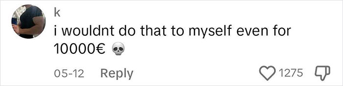 Negative comment on viral tattoo artist's back piece, expressing disbelief at doing the same for money. Negative comment on viral tattoo artist's back piece, expressing disbelief at doing the same for money.