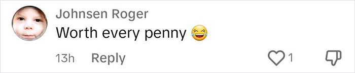 Comment with user profile picture; text says "Worth every penny" and includes a laughing emoji. Comment with user profile picture; text says "Worth every penny" and includes a laughing emoji.