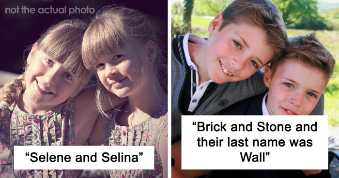 “Brick And Stone Wall”: People Share The Most Unfortunate Names Parents Gave Their Twins After Teacher Blasts Her Students’ Parents