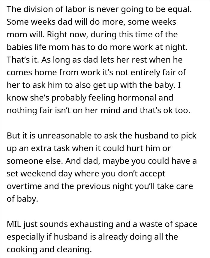Dad Says His Sleep Is More Important Than Helping With The Baby At Night Because Of His Job, Asks For People's Perspectives Online Dad Says His Sleep Is More Important Than Helping With The Baby At Night Because Of His Job, Asks For People's Perspectives Online