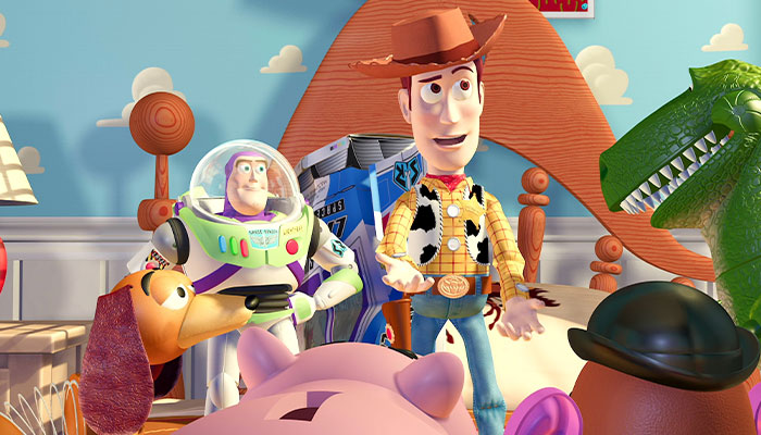 Woody giving a speech