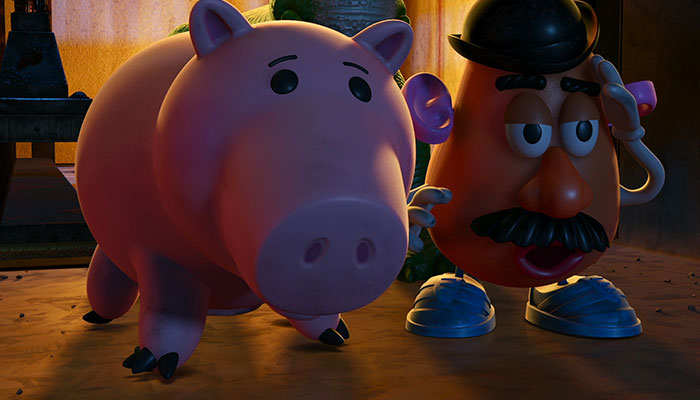 Hamm and Mr.Potato head talking