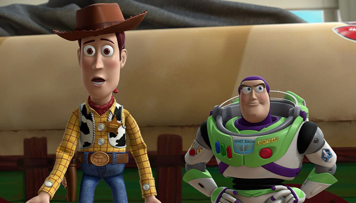 Woody and Buzz looking worried