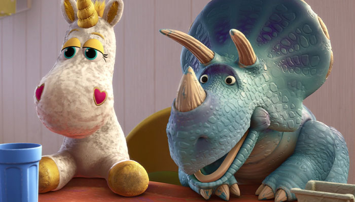 Buttercup and Trixie explaining the kindergarten to woody