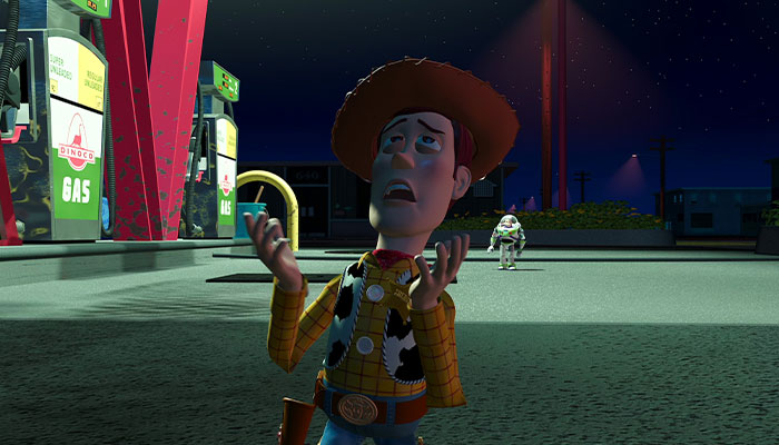 Woody and Buzz lost