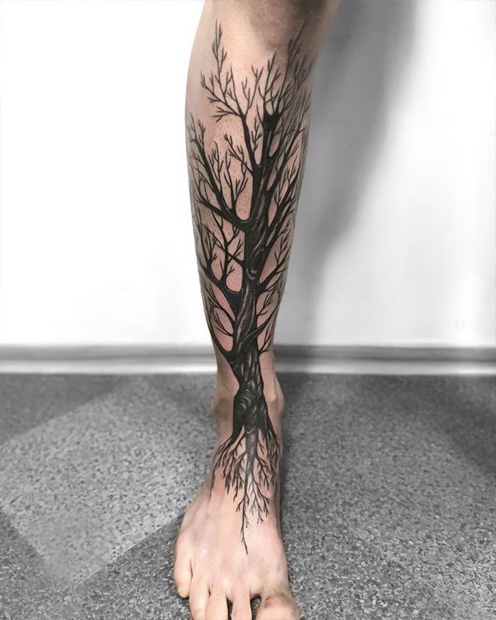 Tree Or Roots Tattoo