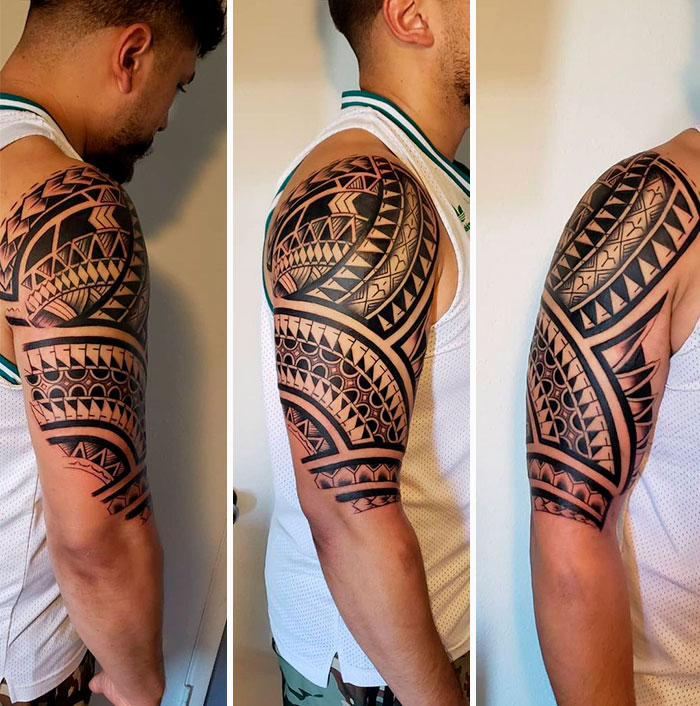 Tribal Shoulder Tattoo Sleeve