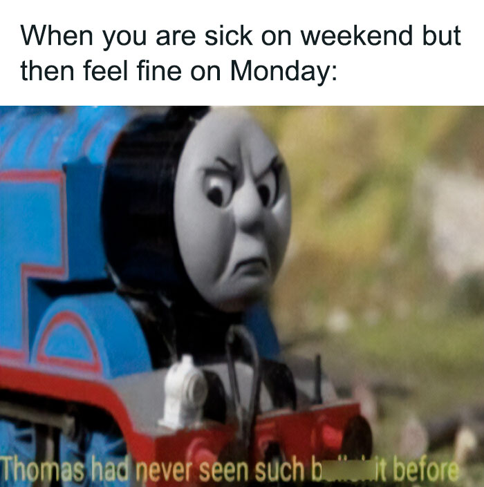 Weekend meme with Thomas the train