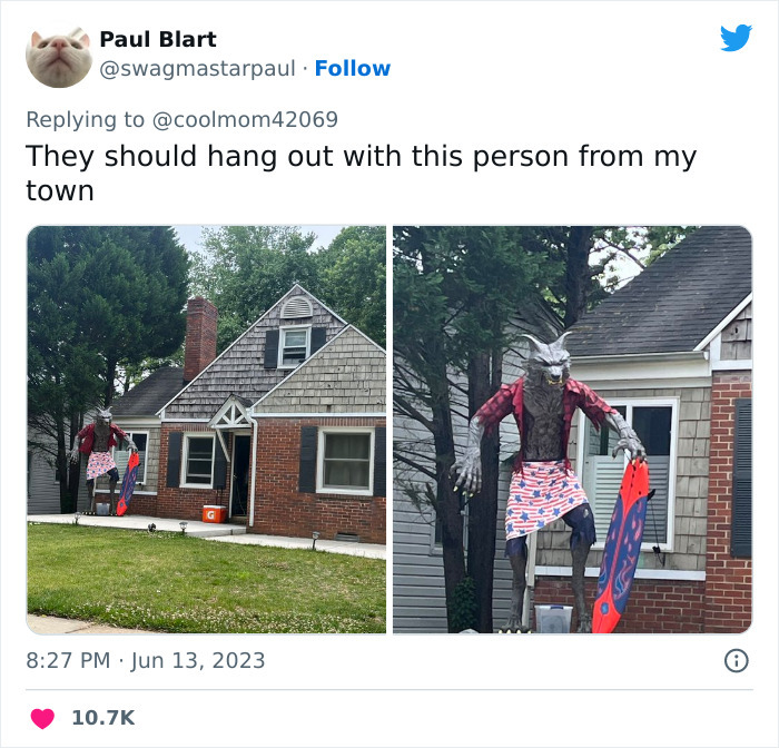 City Tries To Force This Woman To Take Down Her Epic Werewolf Statue, She Stands Her Ground With Technicalities And Now Folks Online Stand By Her City Tries To Force This Woman To Take Down Her Epic Werewolf Statue, She Stands Her Ground With Technicalities And Now Folks Online Stand By Her