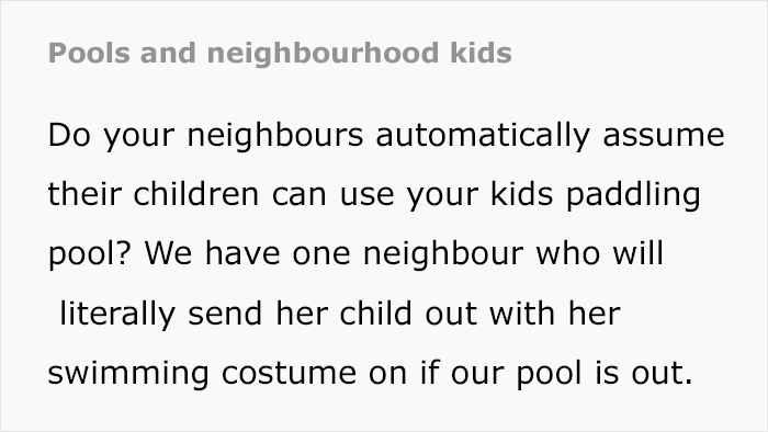 Mom Asks For Advice On How To Deal With Entitled Neighbor Sending Her Unsupervised Child To Her Pool