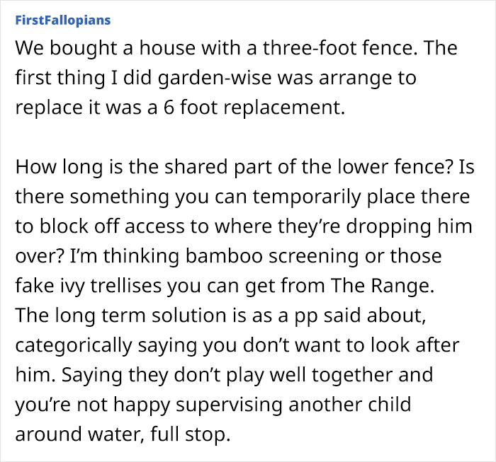 Mom Asks For Advice On How To Deal With Entitled Neighbor Sending Her Unsupervised Child To Her Pool