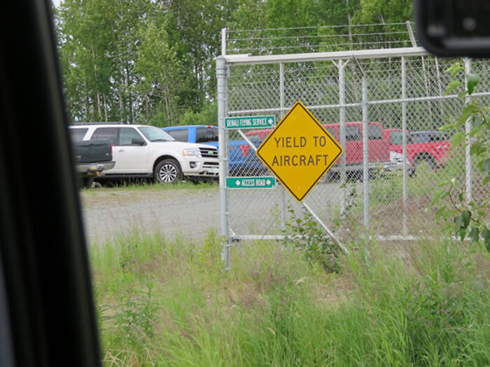 The Runway Crossed The Public Road!