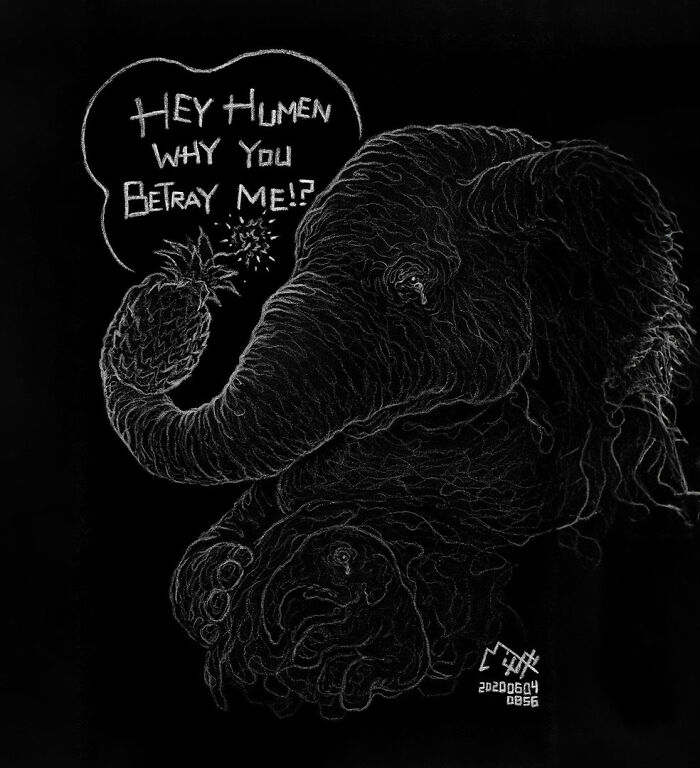 Artist Tries To Raise Awareness About Animal Abuse With These 23 New Uncomfortable Illustrations