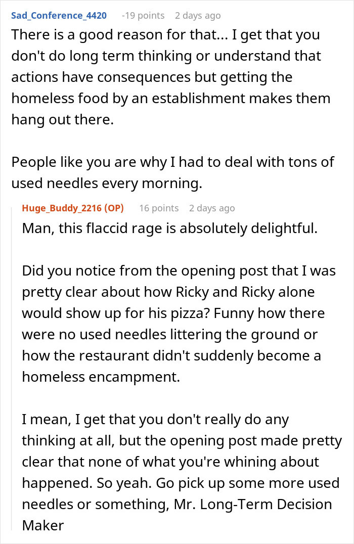 Worker Scolded For Trying To Buy A Homeless Man Pizza, Customer Finds A Brilliant Loophole Worker Scolded For Trying To Buy A Homeless Man Pizza, Customer Finds A Brilliant Loophole