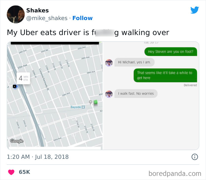 Uber Eats Driver Is One Of Us