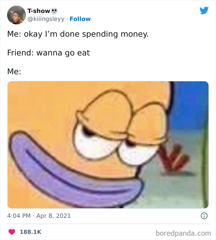 spongebob character smirking meme