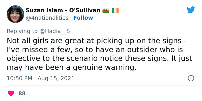 Woman Praises Guy For Giving Her A Note Saying Her Date Is A Red Flag After Listening To Their Convo Woman Praises Guy For Giving Her A Note Saying Her Date Is A Red Flag After Listening To Their Convo