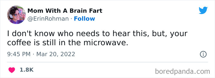 tweet about microwaved coffee