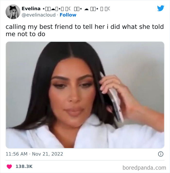kim kardashian on the phone meme