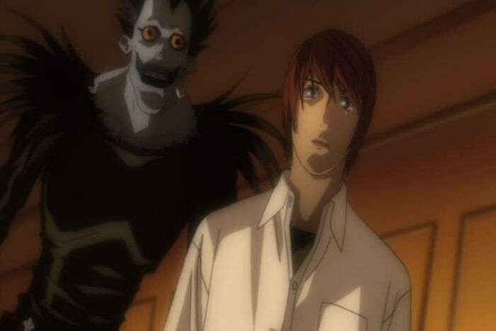 Light Yagami looking from Death Note