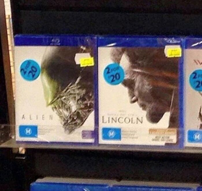 The Alien And Lincoln Movies Have The Same Cover