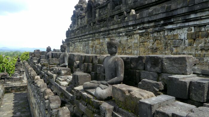 Borobudur (9th Century Buddhist Temple) In Magelang, Indonesia