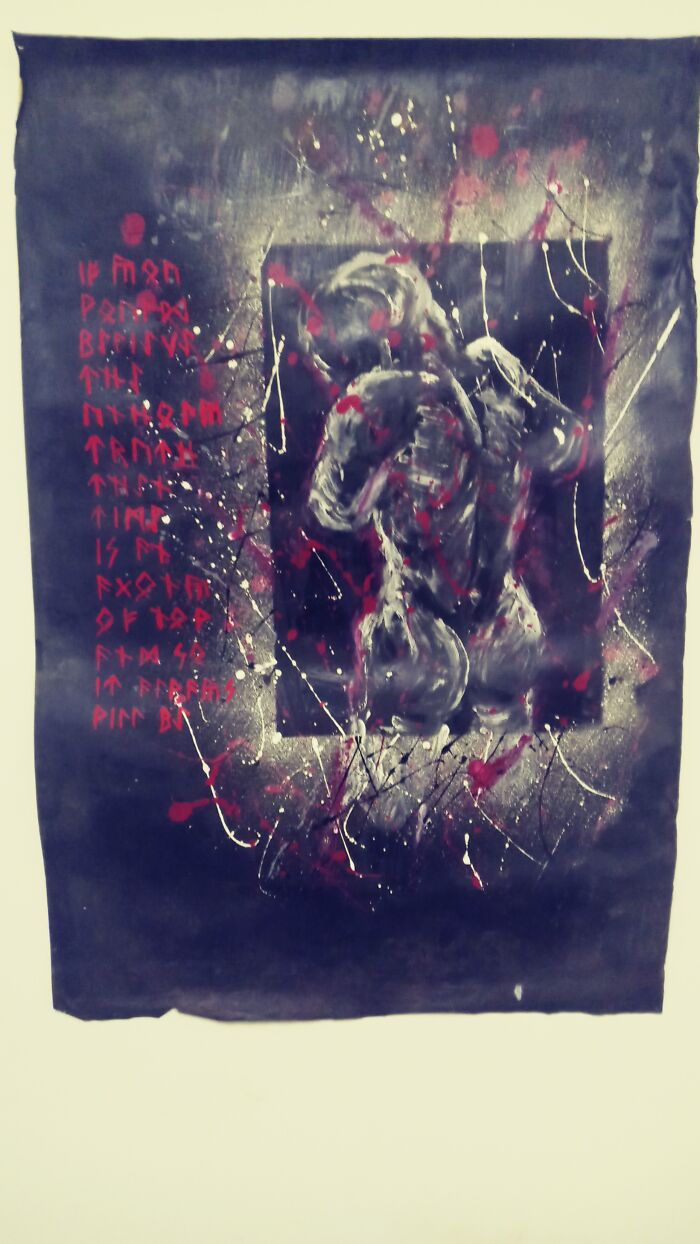 " Turning Away ( The Agony Of Now )" 1999... Not Recent, But The Last Painting I Ever Did