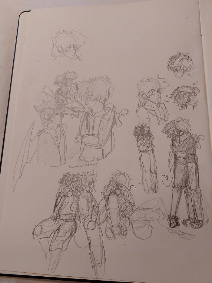 Alex And Leander, Two Characters From A Comic That I'll Hopefully Actually Work On Sometime. Leander Is The One With The Wings