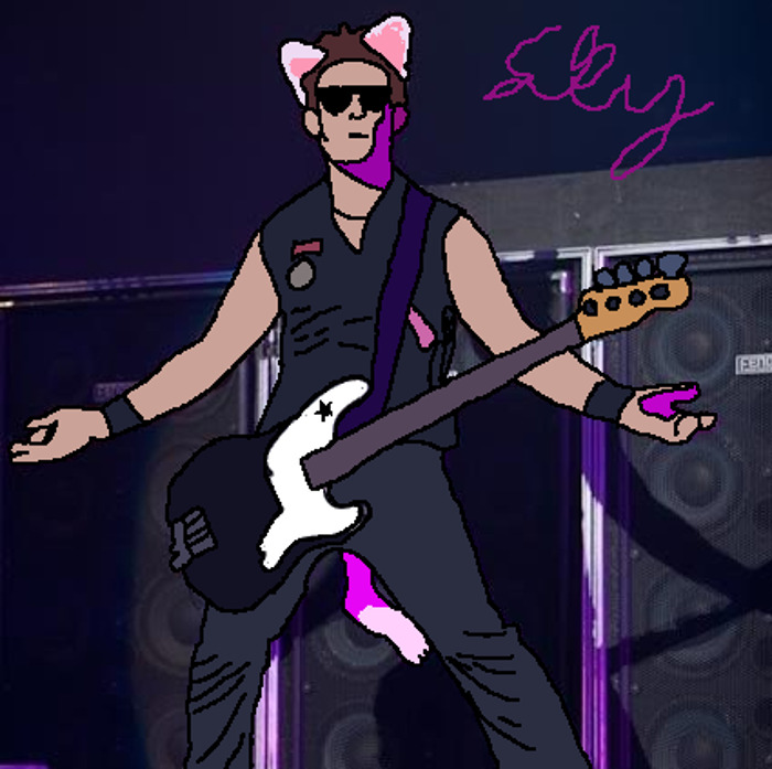 This Drawing Of Mike Dirnt (The Bassist From Green Day) (Also I Had To Get A New Account)