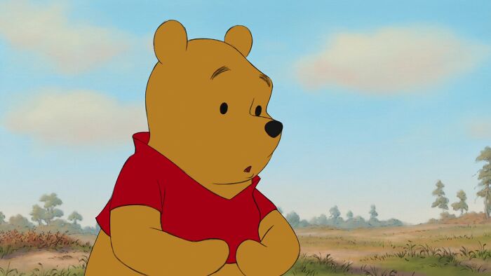 Winnie the Pooh being surprised