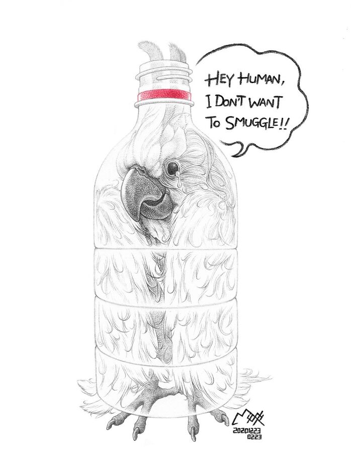 Artist Tries To Raise Awareness About Animal Abuse With These 23 New Uncomfortable Illustrations