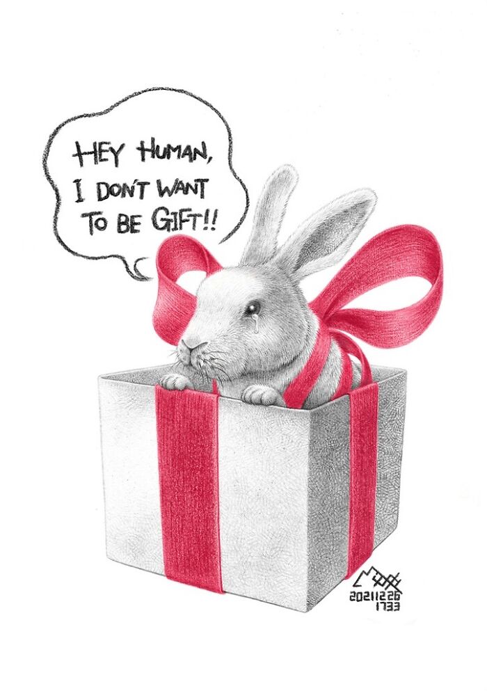 Artist Tries To Raise Awareness About Animal Abuse With These 23 New Uncomfortable Illustrations