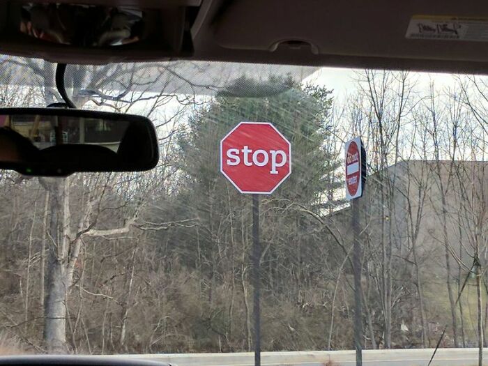 This Lowercase Stop Sign