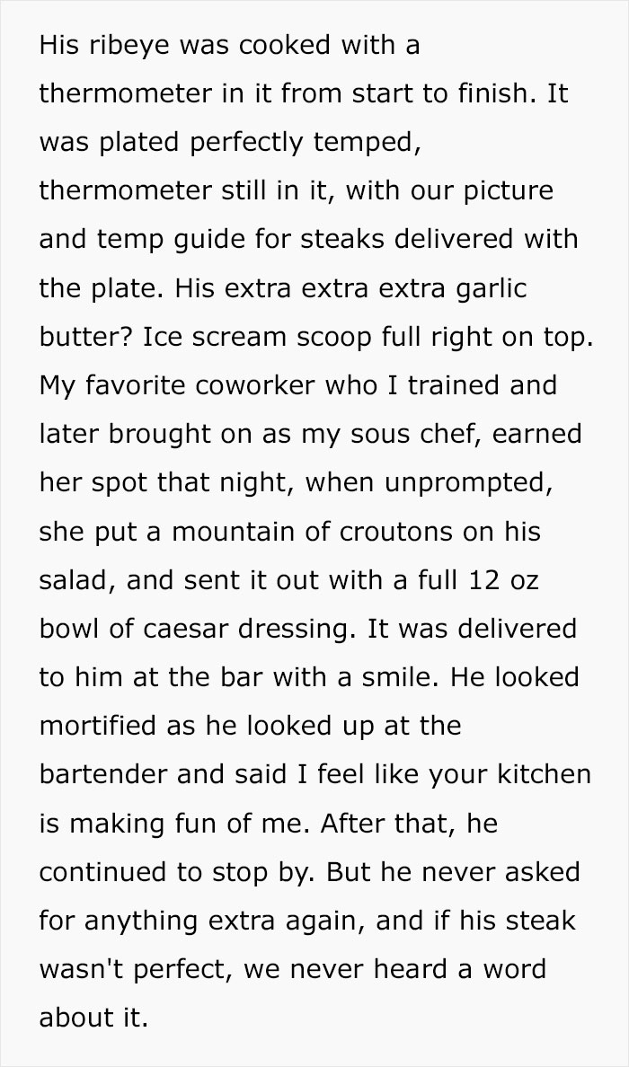 People Are Loving This Chef For Treating Customers’ Ridiculous Requests With Perfect Pettiness