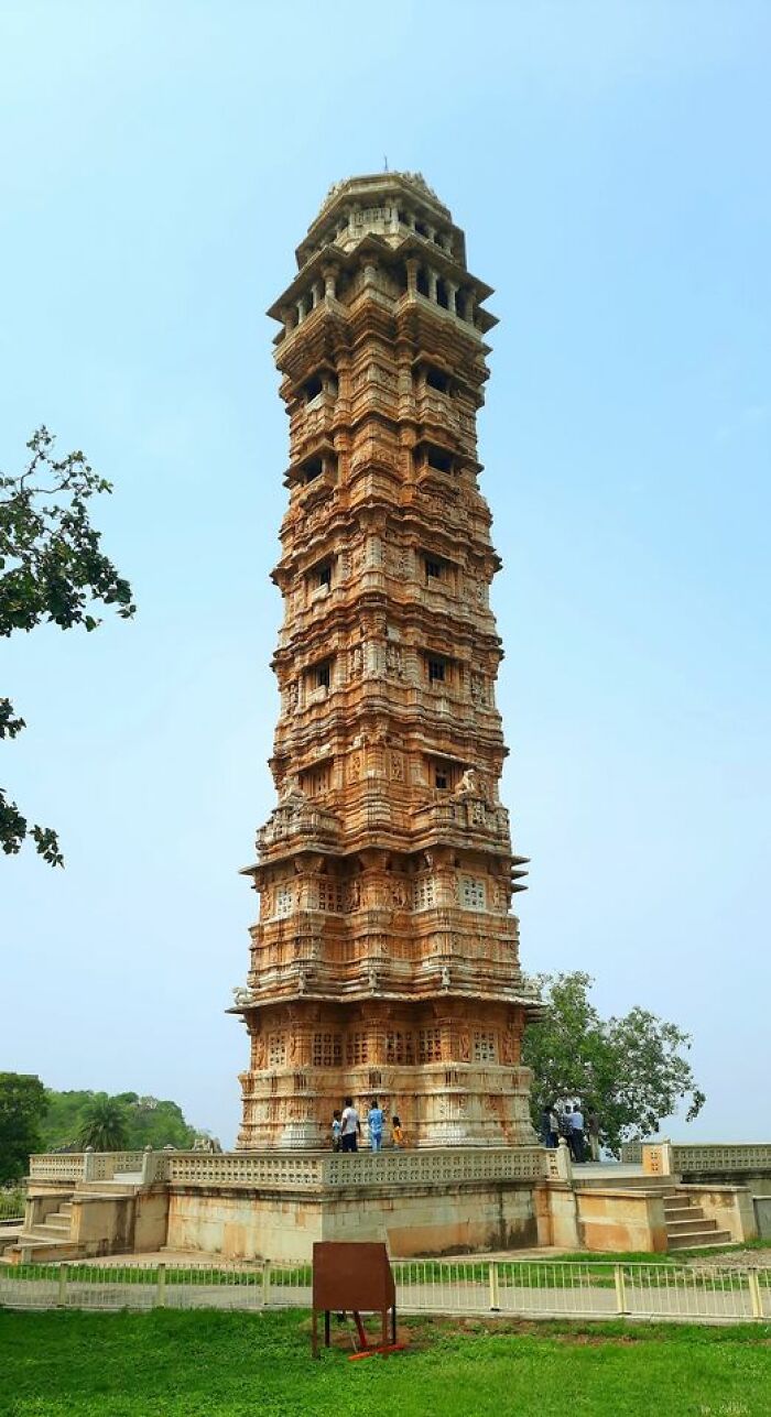 Vijaya Stambha, An Victory Monument Located Within Chittorgarh Fort, Rajasthan