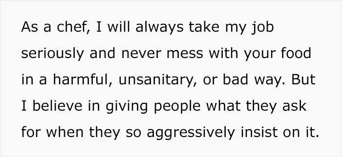 People Are Loving This Chef For Treating Customers’ Ridiculous Requests With Perfect Pettiness