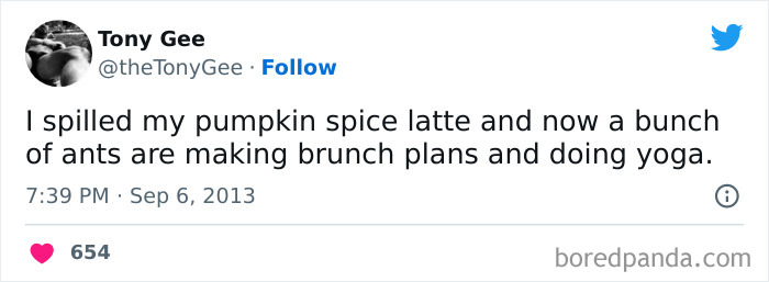 tweet about people who like pumpkin spiced latte