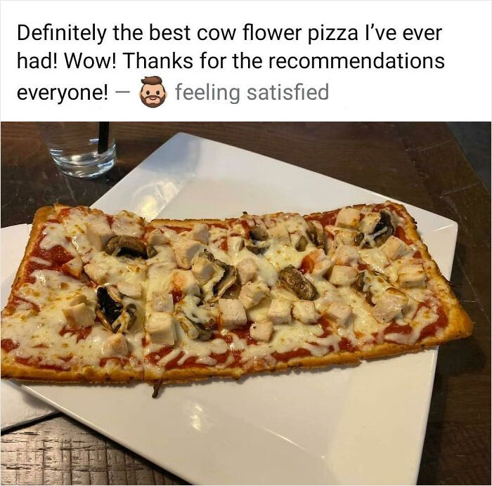 Cow Flower Pizza
