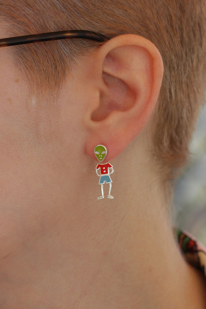 Little Alien Earrings