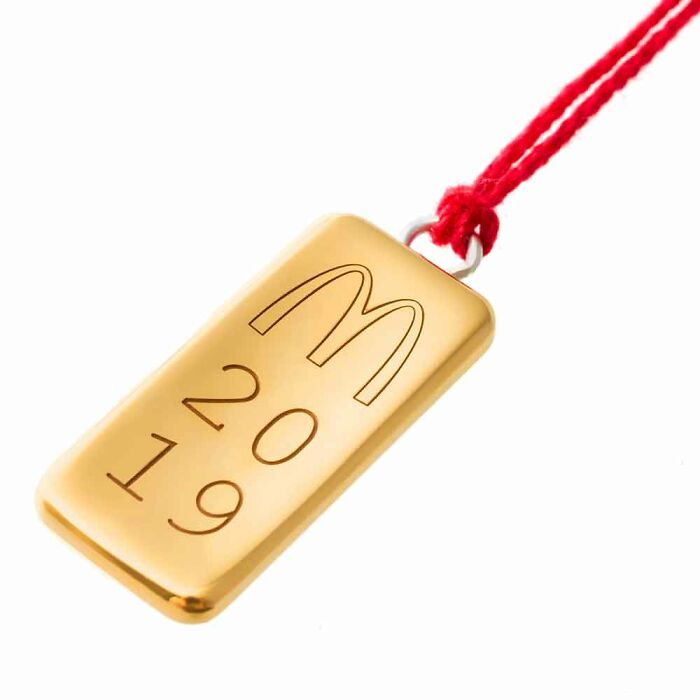2019 Mcdonalds Gold Bar Pendant