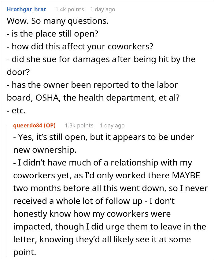 Heavy Door Falls On Employee, Boss Screams At Her Instead Of Helping, Comes To Regret It Greatly